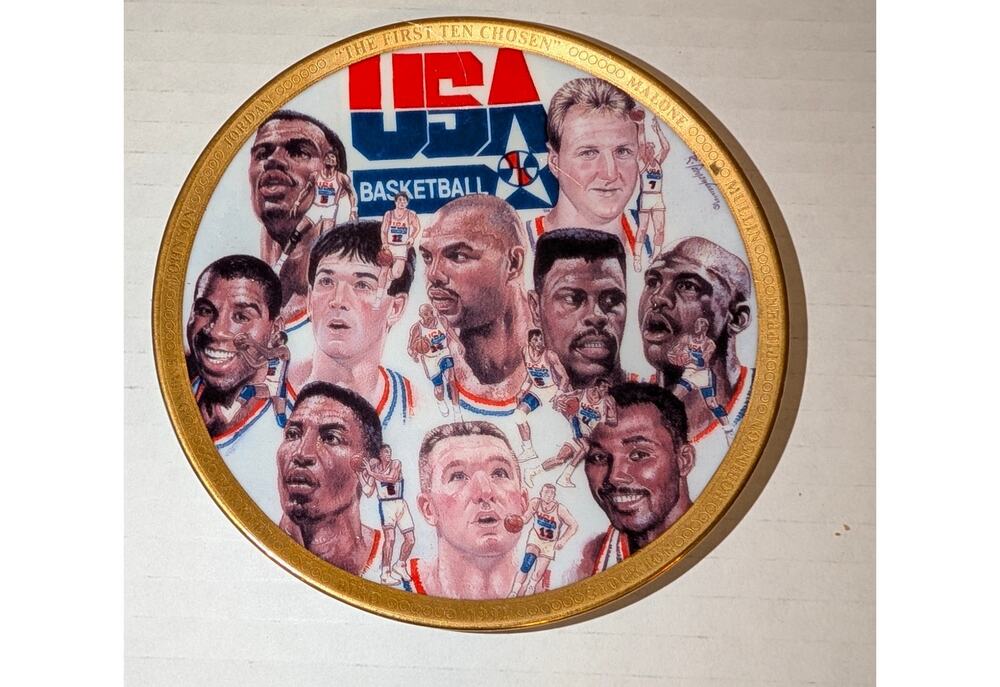 Sports Impressions Mini Plate "The First Ten Chosen" USA Basketball Team